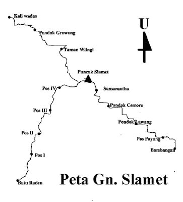 gunung Slamet Climbing routes