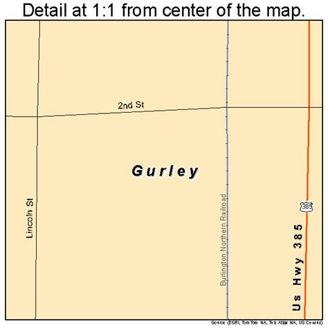Gurley Nebraska Map
