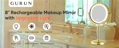 Gurun Lighted Makeup Mirror