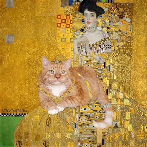 gustav klimt cat prints