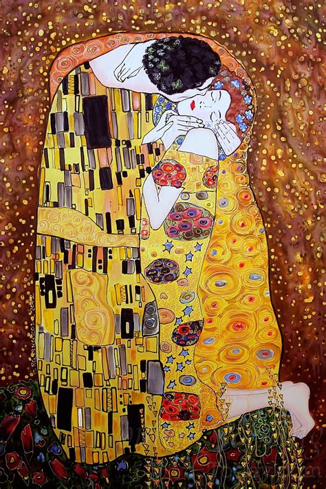 gustav klimt painting techniques