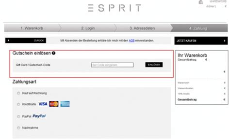 Gutscheincode Esprit