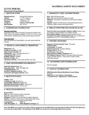 Gutta Percha Msds