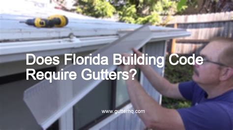 Gutters In Florida Building Code