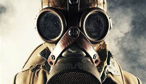 Man in gas mask stock photo. Image of posing, high, hiding - 23141314