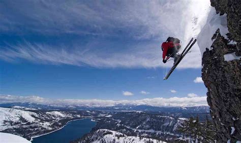 guy falls off cliff skiing