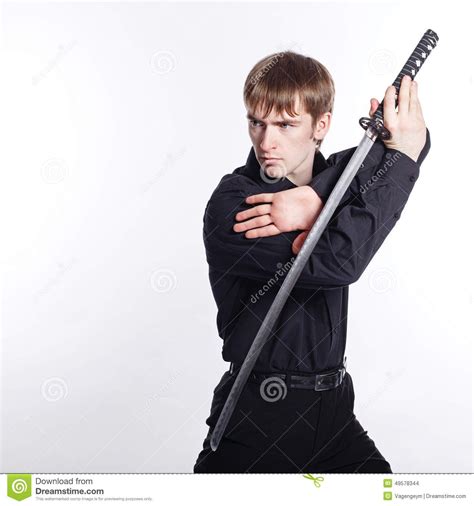 guy holding a sword