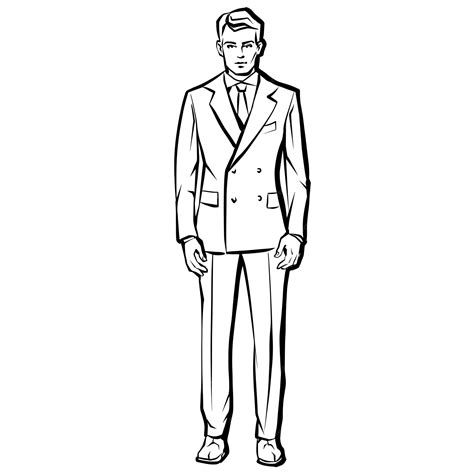 Guy In A Tuxedo Drawing
