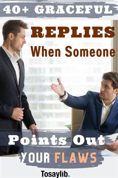 Guy Points Out My Flaws