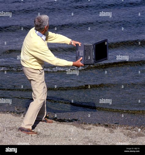 Guy Throwing Computer Away