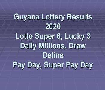 guyana lottery results archive