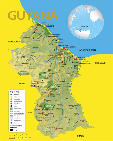 guyana map