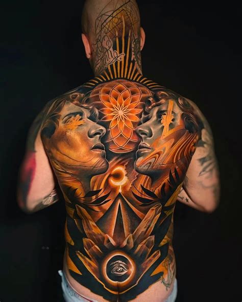 Guys With Back Tattoos