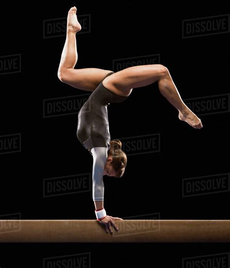 gymnast on balance beam