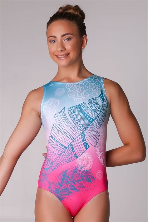 Girls' Artistic Gymnastics Leotard Black/Turquoise/Sequins Domyos