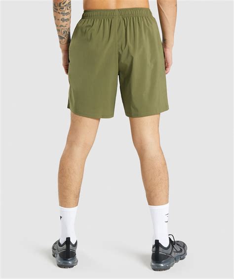 gymshark arrival shorts - dark green