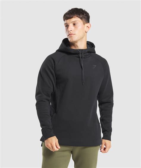 gymshark retake hoodie - black - small