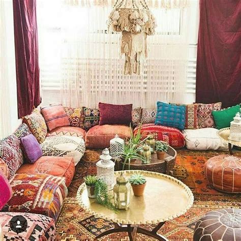 Pro Ideas for Bohemian Living Room Hippie Boho Gypsy