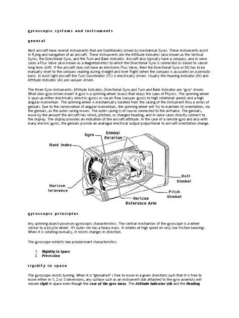 Gyroscopic Instruments Lesson Plan