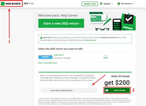 H&R Block Refer A Friend Code