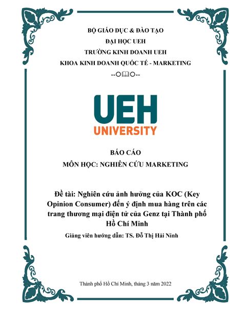 hồ xuân hướng ueh