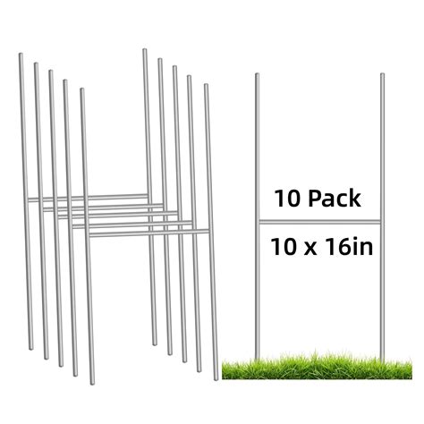 h frame yard sign stakes