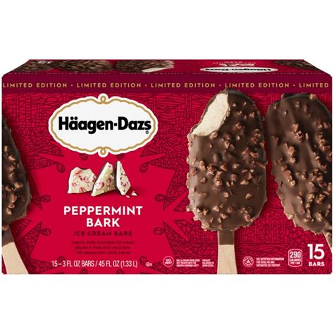 haagen dazs peppermint bark ice cream bars