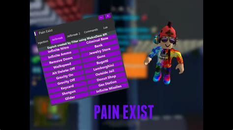 hack roblox pain exist