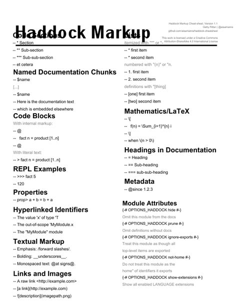 Haddock Documentation