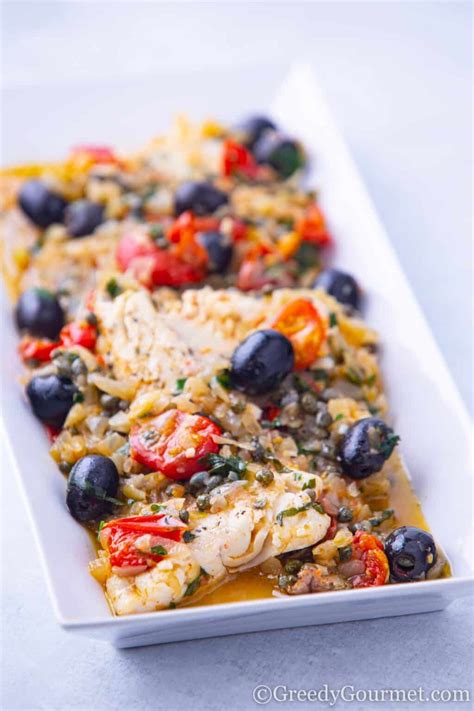 Haddock With Capers And Olives
