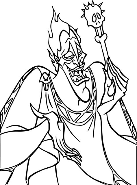 Amazing Drawing of Hades Coloring Page NetArt