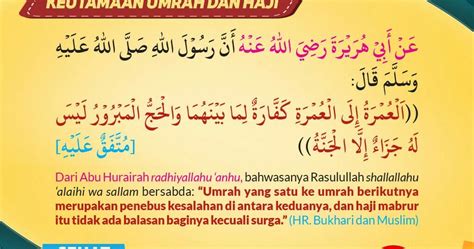 hadis nabi tentang haji dan umrah