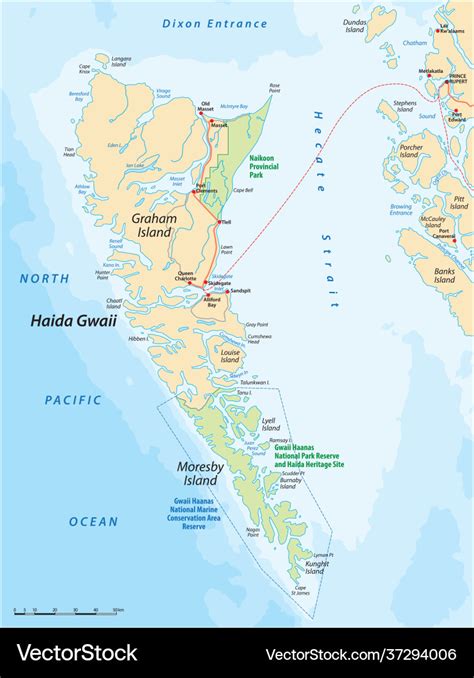 haida gwaii canada map