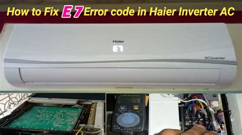 haier ac e7 error code list