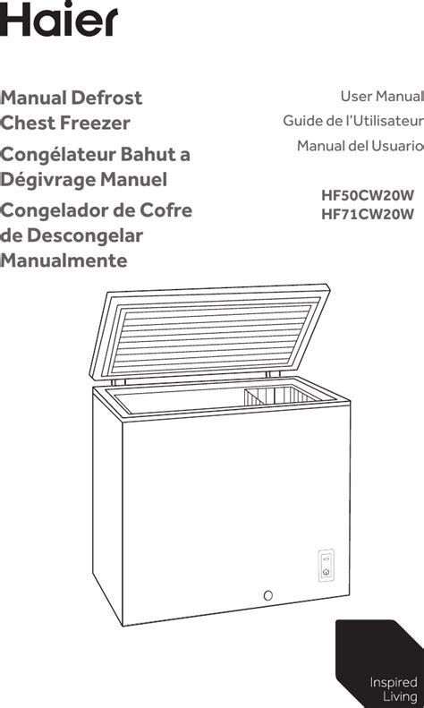 Haier Chest Freezer Instructions