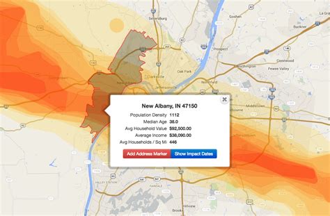 hail map by zip code