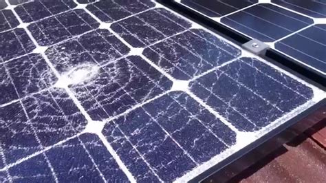 hail storm destroys solar panels