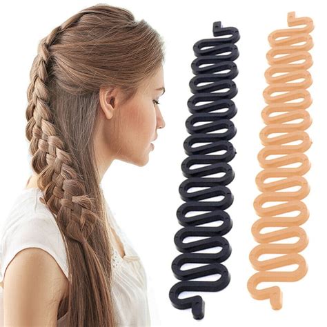 2pcs Hair Braid Accessories Ponytail Styling Maker Clip French Braid