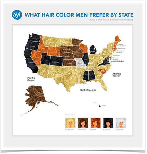 Hair Color Map Usa