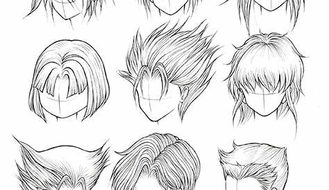 Male Hair Drawing Reference Anime - Hairstyle Drawing Reference Anime