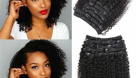 Urbeauty Afro Kinky Curly Clip in Human Hair Extensions