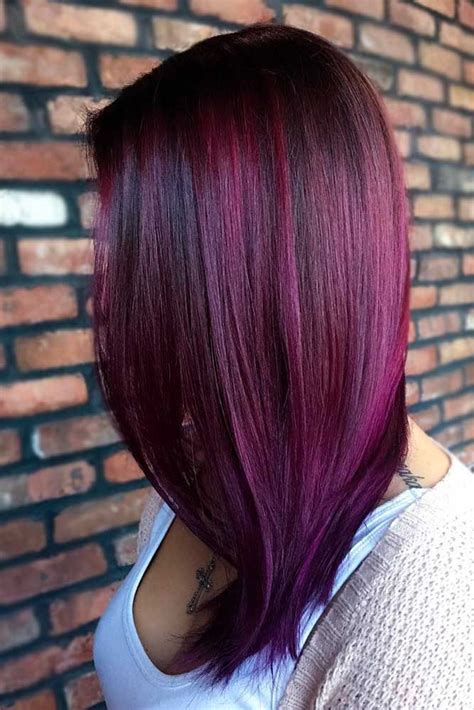 hair color purple and red