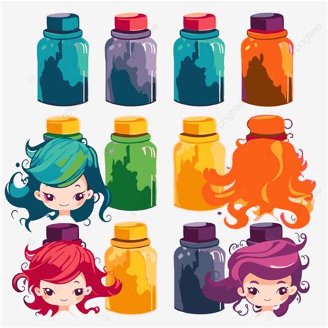 Hair Dye Bottle Clipart