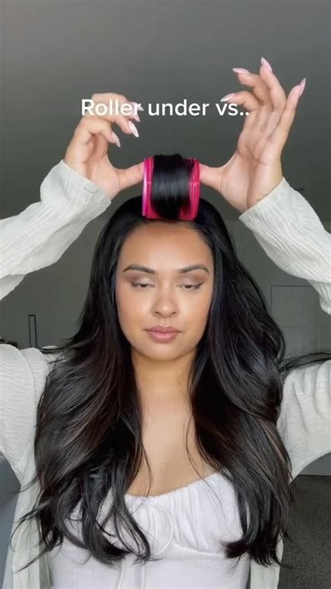 Hair Rollers Tutorial Curtain Bangs