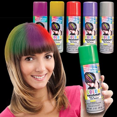 Hair colour Fluro Coloured Hair Spray paint Temporary washable