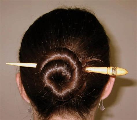 Tutorial Using Hair Sticks Pt. 1 The Bun Hair sticks, Bun