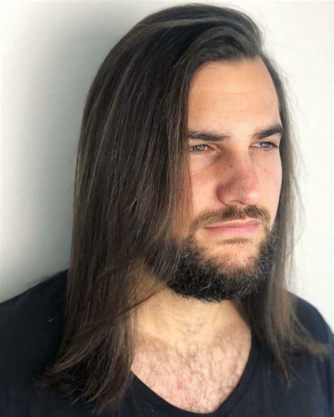 Stunning Haircuts For Long Straight Hair Male With Simple Style