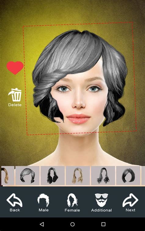 Hairstyle Changer app, virtual makeover women, men for Android APK