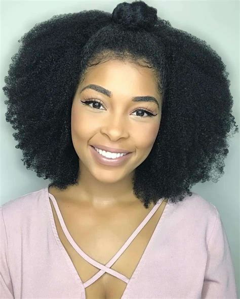 Fresh Hairstyles For Afro Hair Female With Simple Style