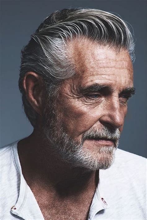 Fresh Hairstyles For Grey Hair Over 50 Male For Long Hair